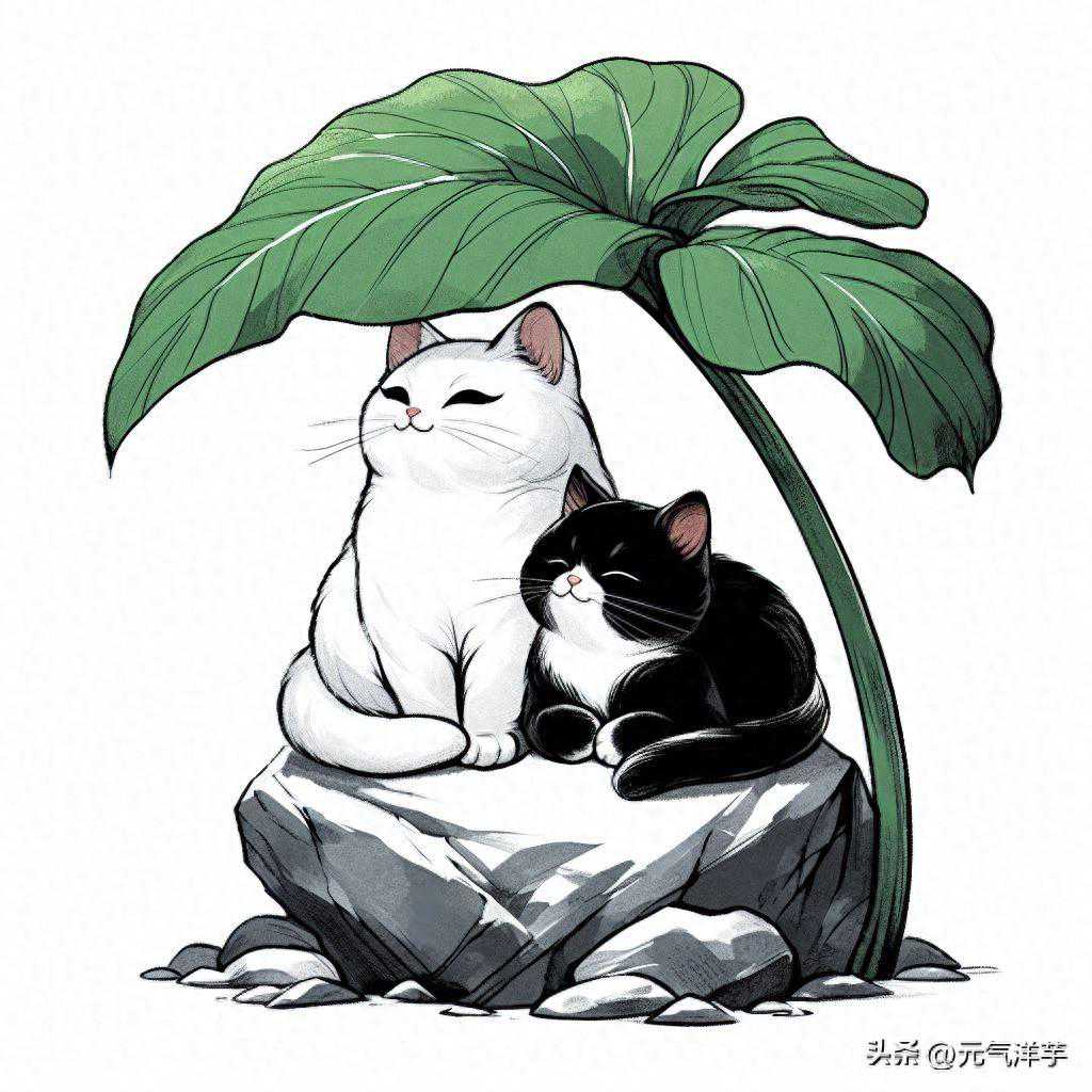 黑白配，忙躲雨，心中急，盼雨止